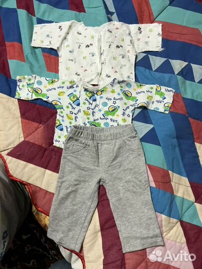 Одежда на мальчика 0-3месяца (пакетик)