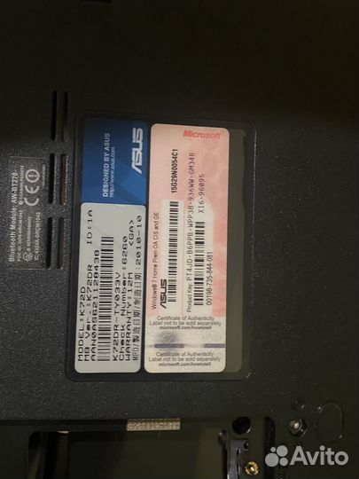 Корпус ноутбука asus k72dr