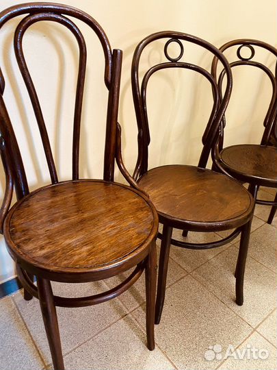 Венские Антикварные стулья Тонет 1905 г. Клейма