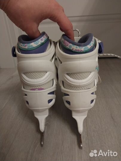 Коньки для девочки раздвижные 31 36