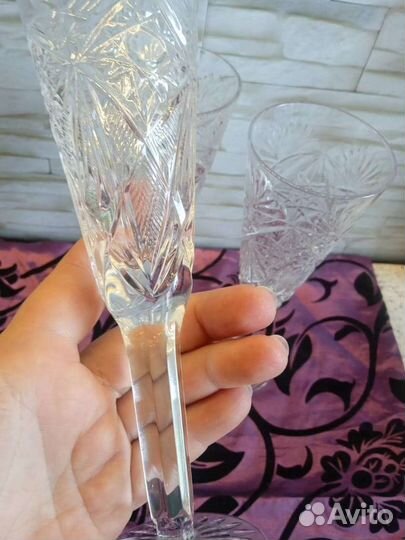 Фужеры хрустальные СССР