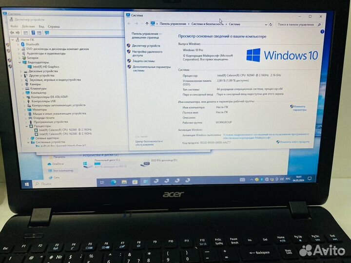 Ноутбук Acer MS2394
