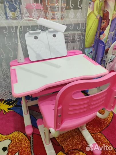 Детская растущая парта со стулом