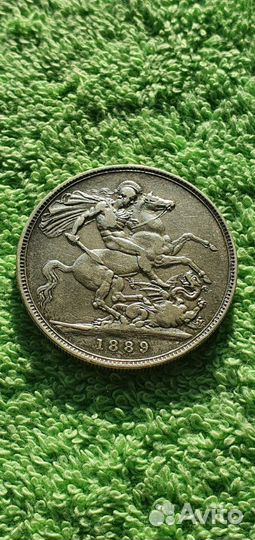 1 крона 1889 год королевство Великобритания