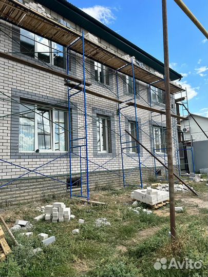 Аренда строительных фасадных лесов, рамные леса