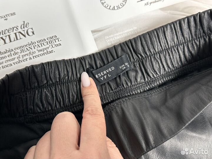 Кожаные шорты женские 42 размер