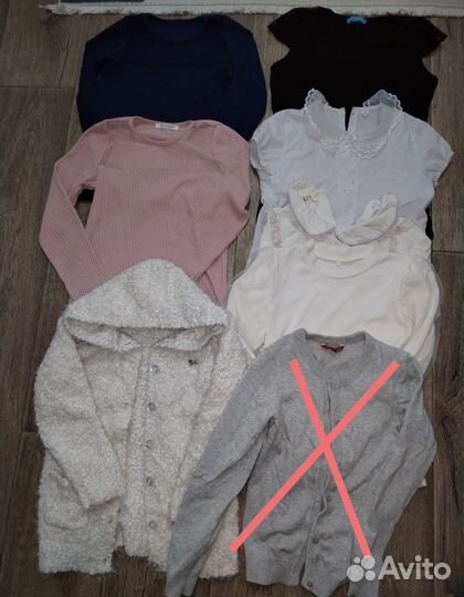 Вещи для девочки пакетом 128р