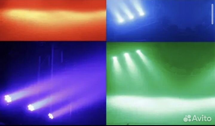 Вращающаяся голова LED 7X8W rgbw заливного света