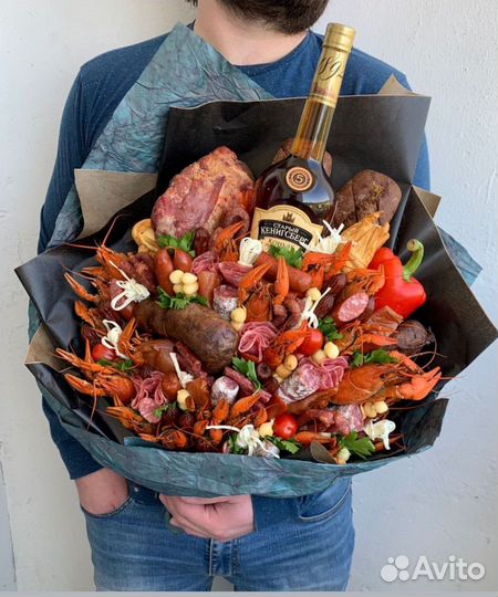 Мужские букеты съедобные