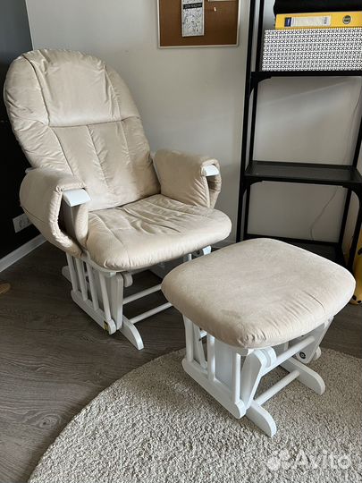 Кресло качалка с пуфиком Tutti Bambini