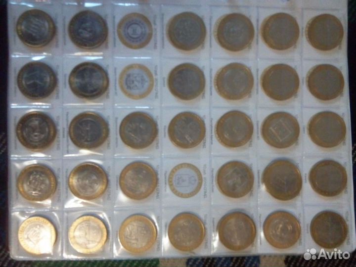 Монеты РФ альбом весь комплект с 2000