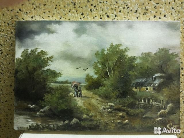 Картины, холст, масло. 10 шт