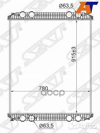 Радиатор Freightliner Century Class 97- FR0002 Sat