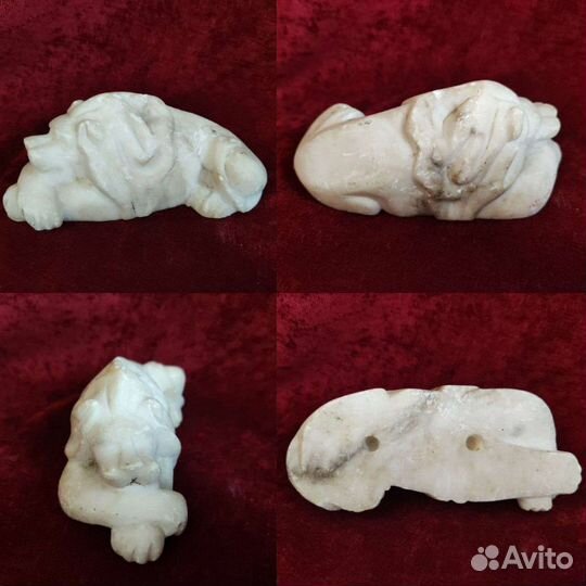 Пепельница мраморная СССР, мраморные фигурки