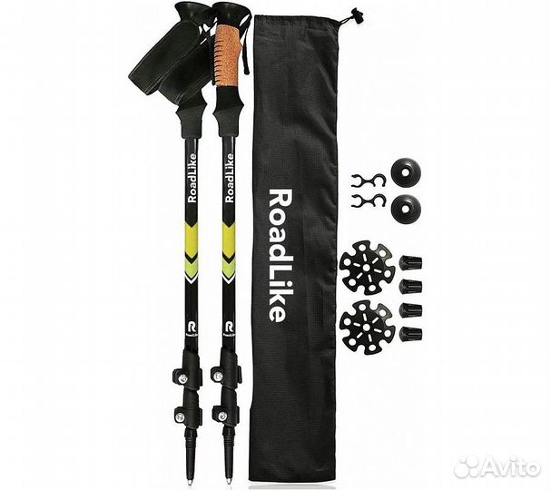 Палки для скандинавской ходьбы RoadLike Желтый