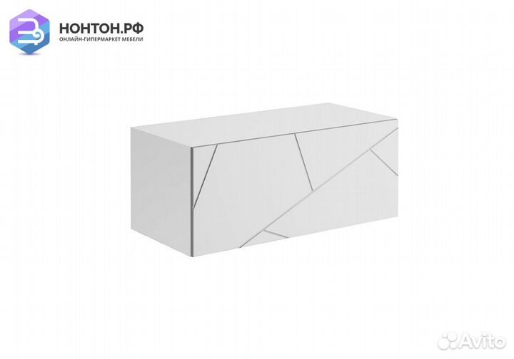 Тумба под тв подвесная Гранж тм-002 белый шагрень