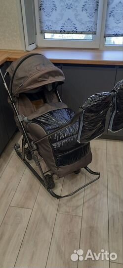 Детские санки коляска Kelkka