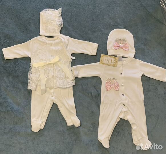 Коплект нательный на выписку для девочки