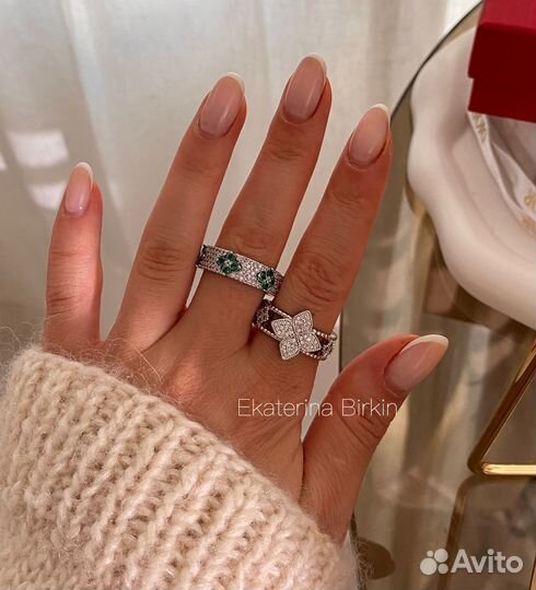 Кольцо roberto coin цвет серебро однотонное