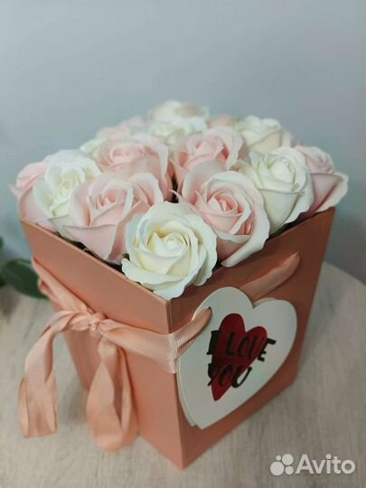 Букет из мыльных роз