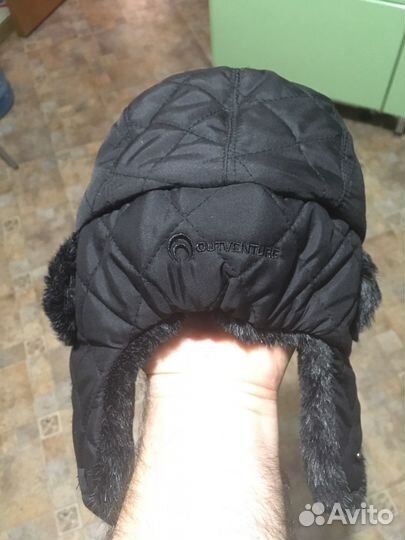 Новая Меховая мужская шапка-ушанка
