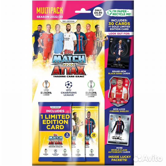 Карточки Лига Чемпионов Match Attax 2022/23 Topps