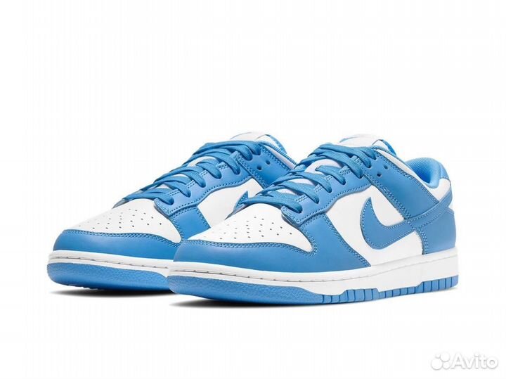 Кроссовки nike dunk low blue оригинал