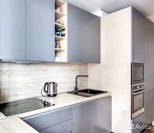 Современная кухня на заказ мдф фасады