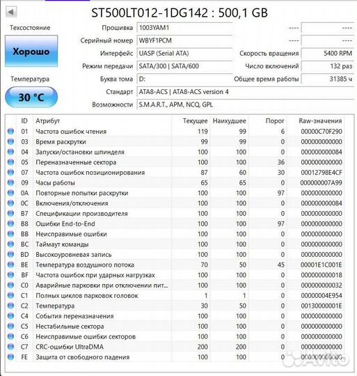 Жесткий диск 2.5 hdd SATA 500gb