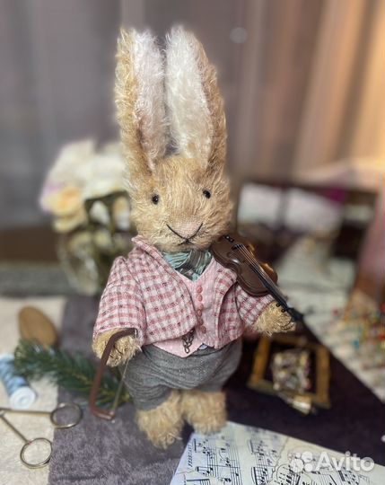 Тедди Кролик игрушка ручная работа
