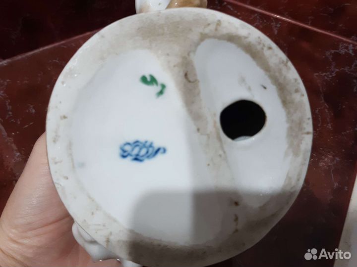 Статуэтка Лев и заяц, лфз 60-е г.г. СССР