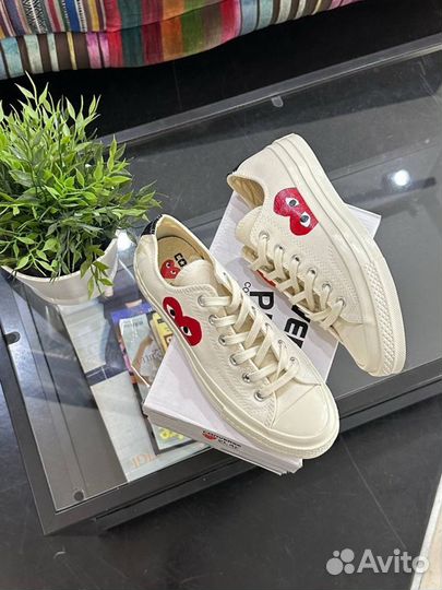 Кеды Converse Play Comme Des Garcons новые