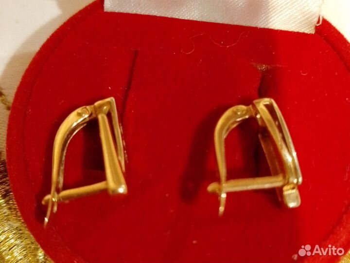 Золото 585 серьги -3 гр