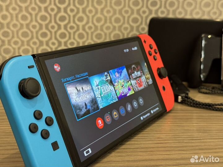 Прошитый Nintendo Switch Oled +128Гбс играми