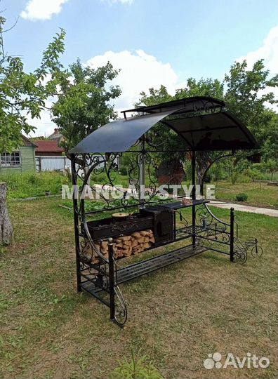 Мангал с крышей