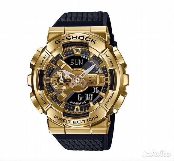 Часы Casio G-shock, GM-110G-1A9, золотого цвета