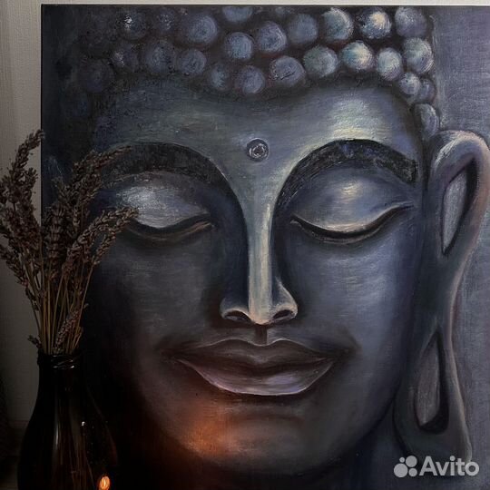 Картина маслом на холсте «Будда», 60*80