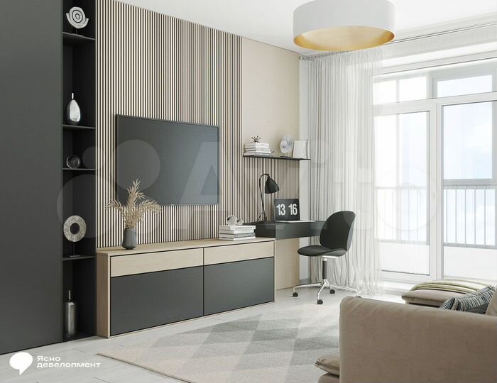 2-к. квартира, 47 м², 15/25 эт.