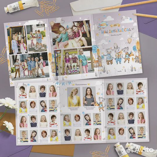 Выпускные фотоальбомы для школы и детского сада