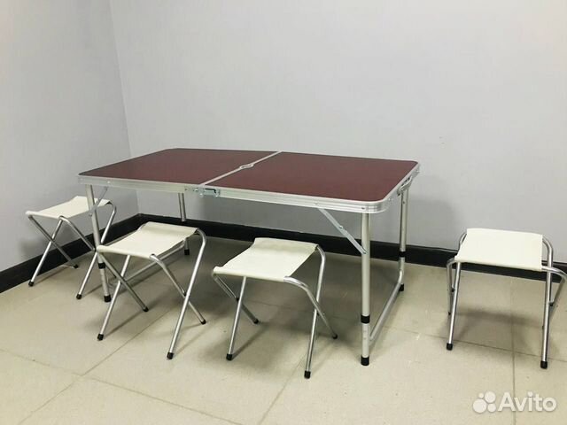 Стол складной + 4 стула