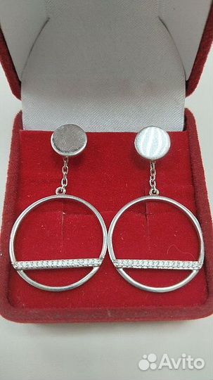 Серьги серебряные (арт. 91182) Л101Б