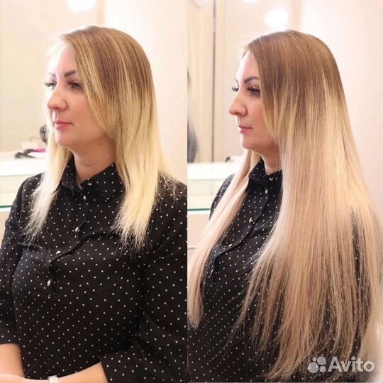 Капсульное наращивание волос/ биопротеиновых волос