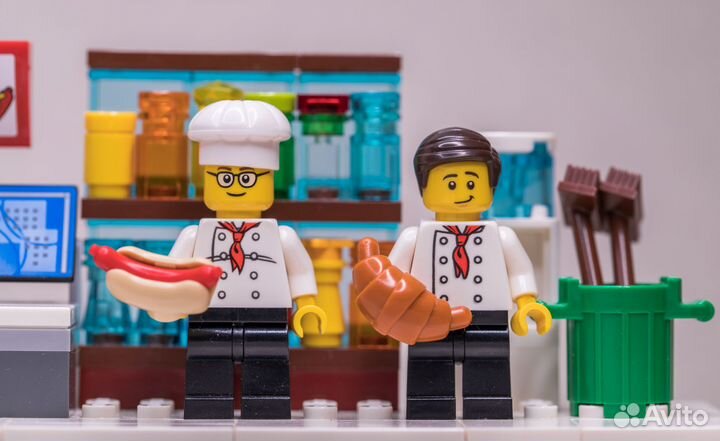 Lego City минифигурки повара, кухня