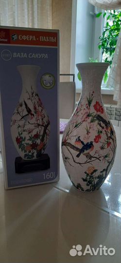 3d пазл ваза