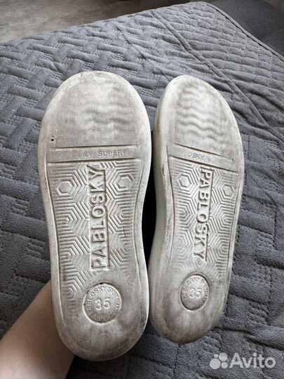 Кожаные кеды pablosky 35