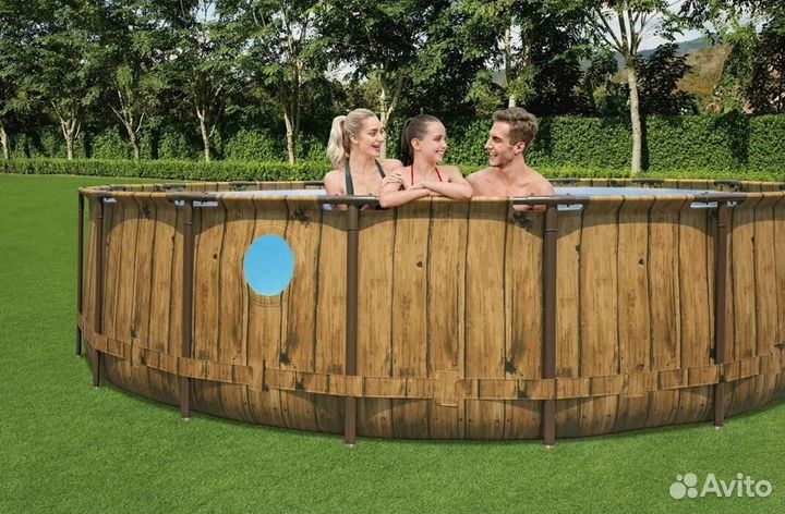 Каркасный бассейн 488х122 Под дерево