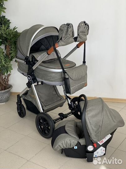 Коляска 3в1(новая) LuxMom V9