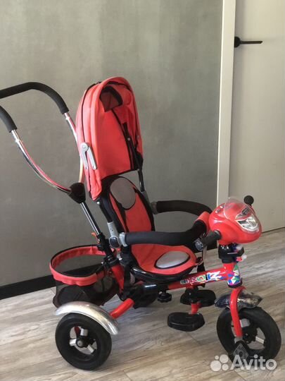 Велосипед коляска с ручкой