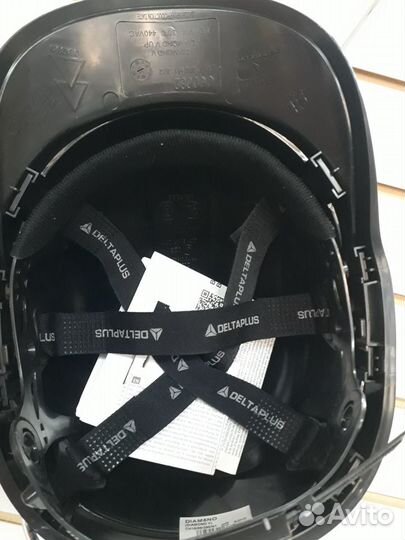 Каска защитная чёрная diamond V Delta Plus