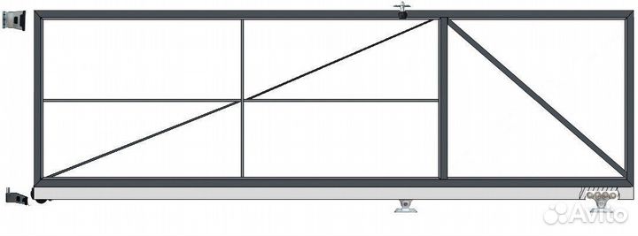 Каркас откатных ворот
